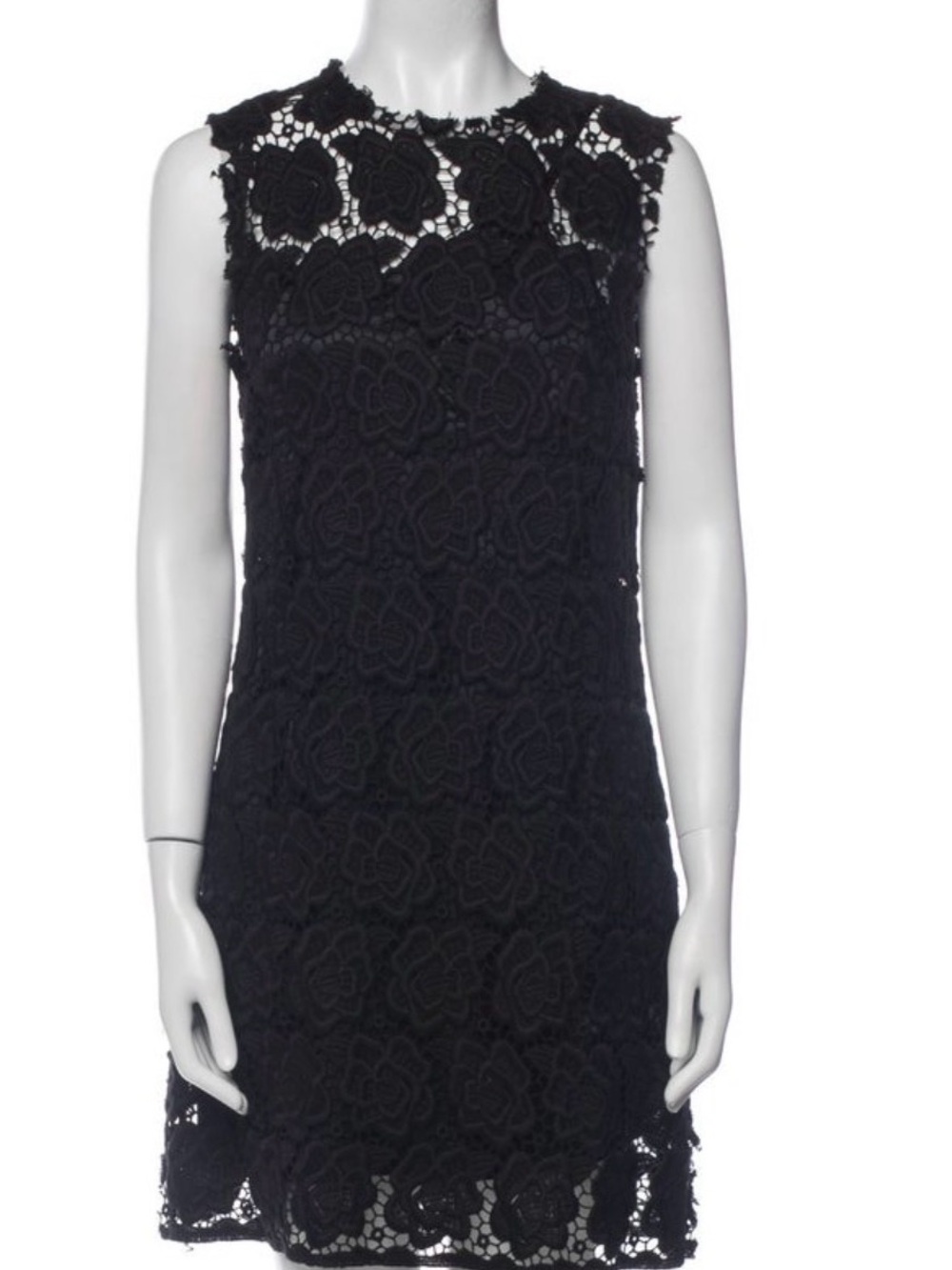 Dolce & Gabbana black floral lace cocktail dress IT 44– US size 8